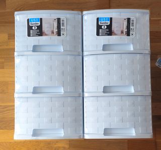 2 Cajonera plástico 3 Cajones 26x35x50