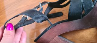 Tacchi Zara sandallo alto con plateu