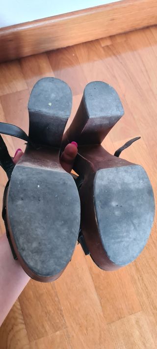 Tacchi Zara sandallo alto con plateu