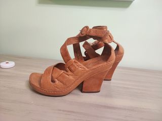 Sandalia cuero artesanas Goodyear bølo NY