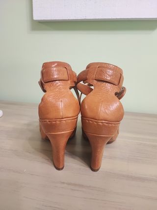 Sandalia cuero artesanas Goodyear bølo NY