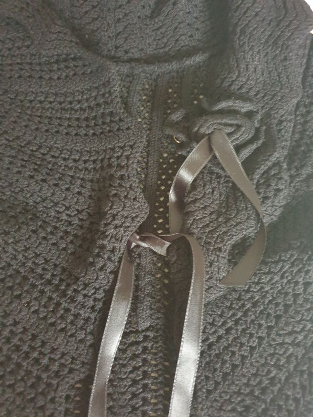 Chaqueta mañanita negra 