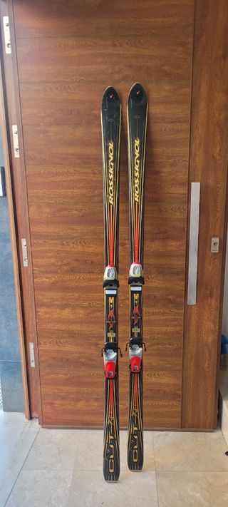 Conjunto ski, botas salomon y bastones