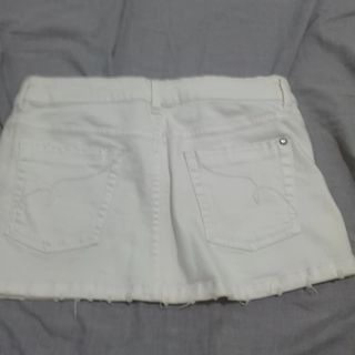 Mini falda vaquera Blanco