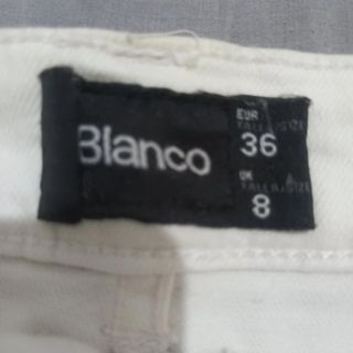 Mini falda vaquera Blanco