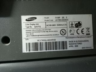 TV / Monitor 17" Samsung