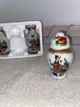 Mini jarrones japoneses Antiguos