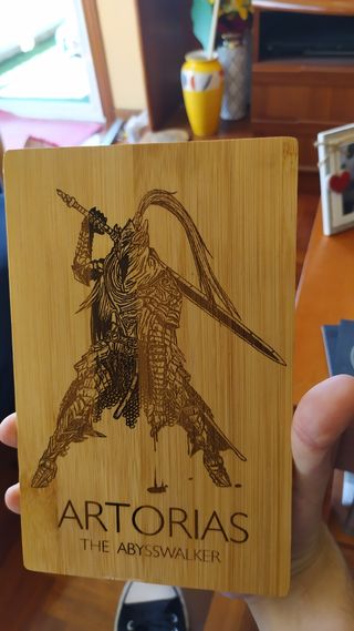 Tabla madera grabada Artorias