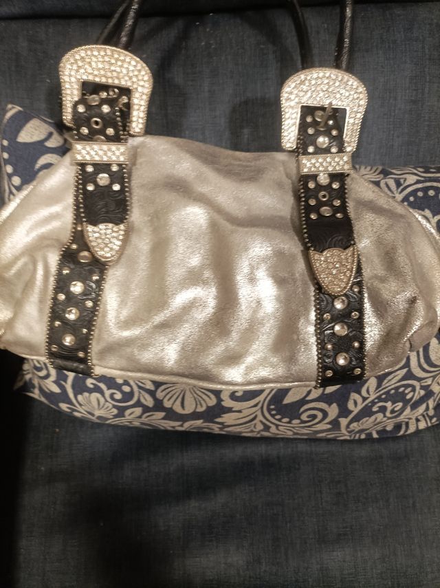 Bolso plateado