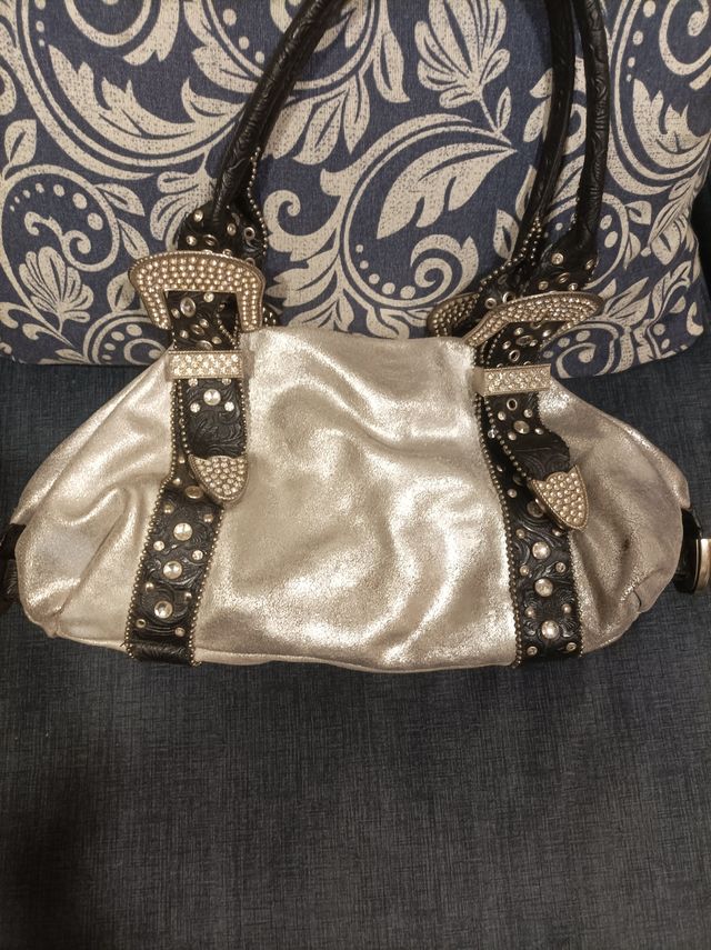 Bolso plateado