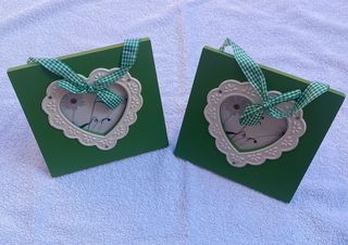 Quadro porta foto a forma di cuore