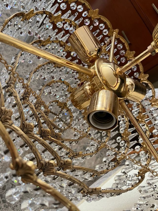 Lampara cristal  de roca