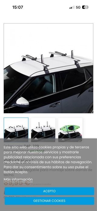 Porta Kayak Cruz