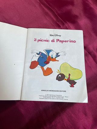 Il picnic di Paperino 1983 Arnaldo Mondadori Edit.