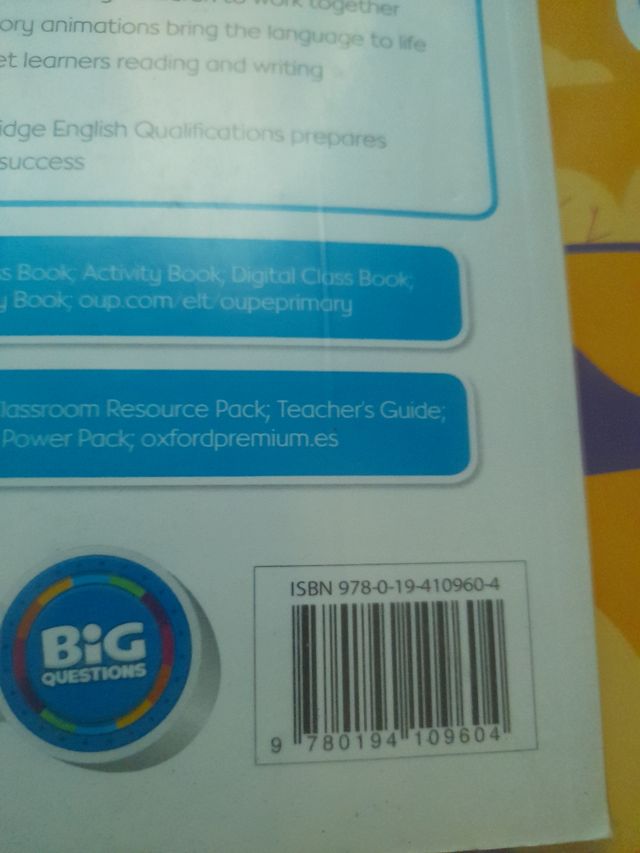 Libro inglés 3° de primaria oxford