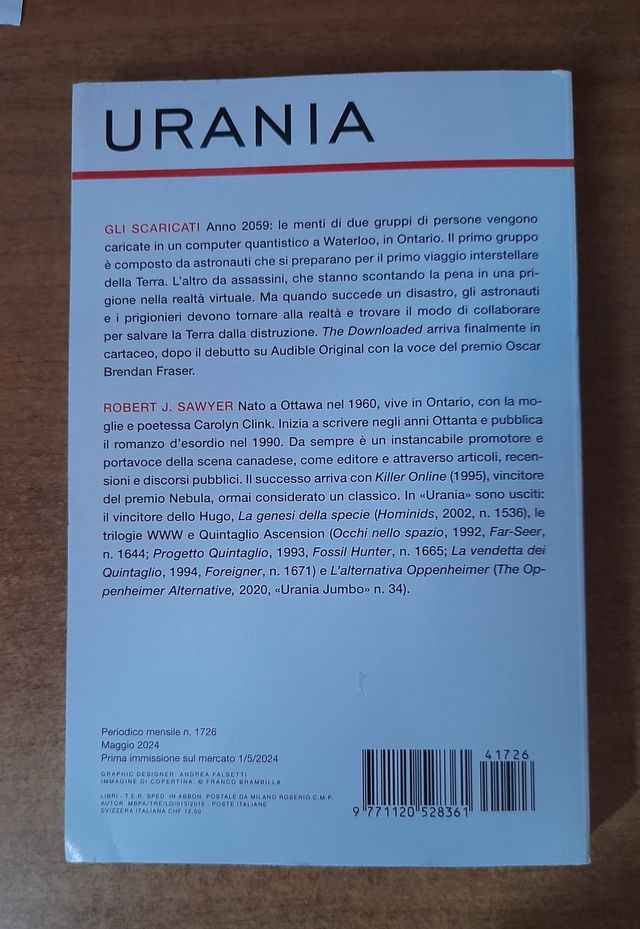 Urania 1726 Gli scaricati - Robert J. Sawyer
