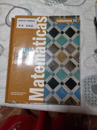 Libro matemáticas 4 eso