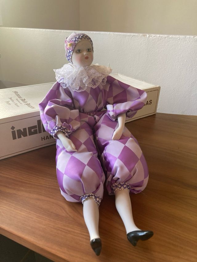 Arlequín porcelana vintage