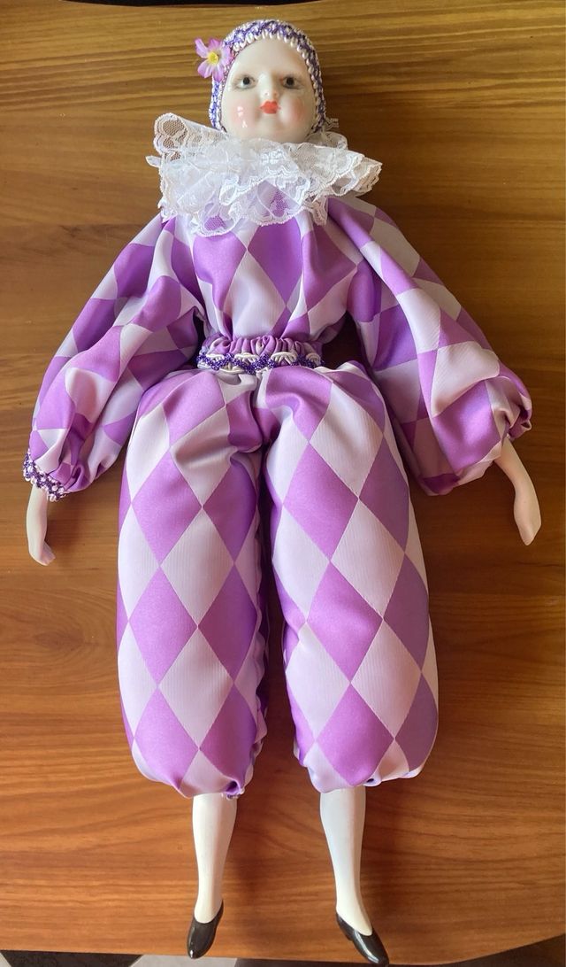 Arlequín porcelana vintage