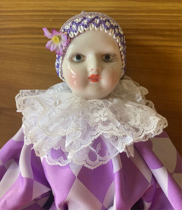 Arlequín porcelana vintage