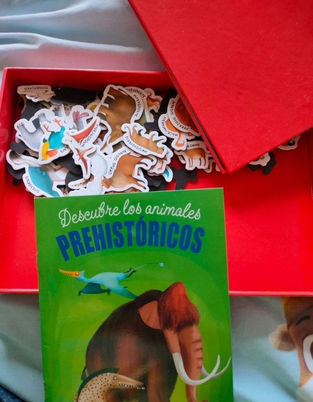 Juego educativo animales prehistóricos