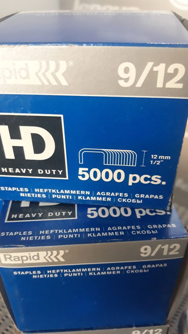 2 CAIXAS AGRAFOS RAPID 9×12 / 9x8 (2 x 5000un)