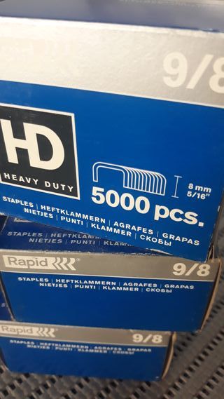 2 CAIXAS AGRAFOS RAPID 9×12 / 9x8 (2 x 5000un)