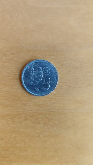 Moneda de 5 pesetas España 82