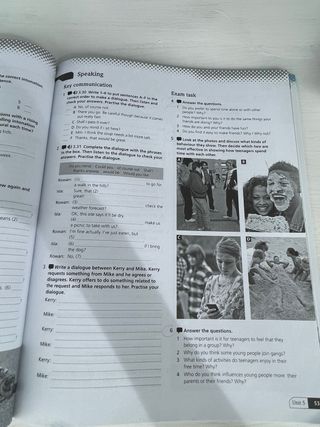 Libro de ingles de 1º de bachillerato de Oxford
