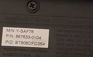 Teclado Logitech ps/2