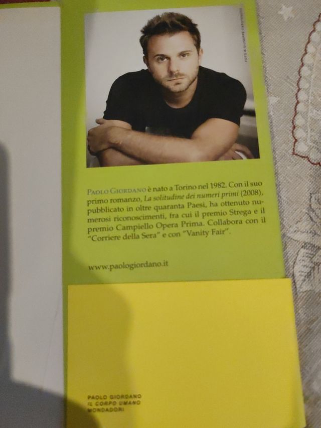 Libro il corpo umano di Paolo Giordano