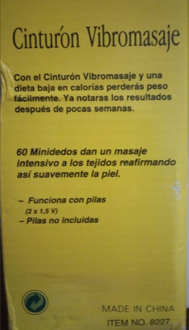 Cinturón Vibromasaje