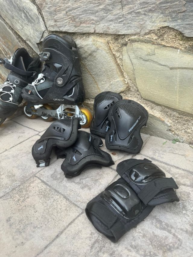 Patines en linea y protecciones