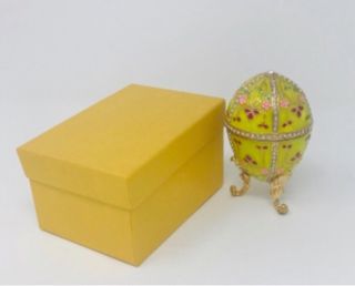 Huevo caja joyero estilo Faberge