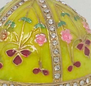 Huevo caja joyero estilo Faberge