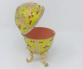 Huevo caja joyero estilo Faberge