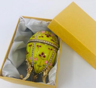 Huevo caja joyero estilo Faberge