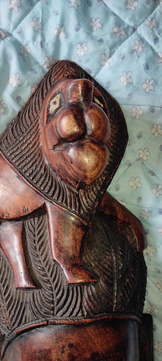 Maschera in legno antica