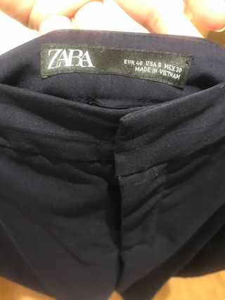 Pantalon azul marino de vestir talla 40