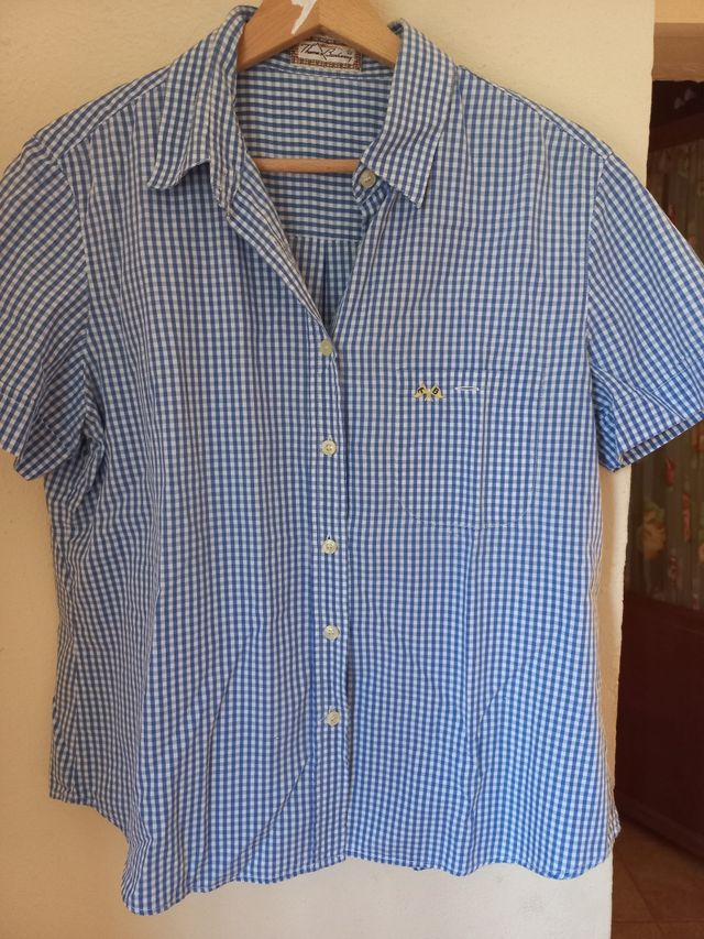 Camisa vintage manga corta Burberry
