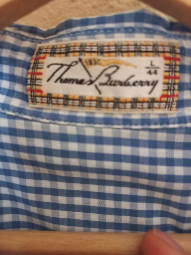 Camisa vintage manga corta Burberry