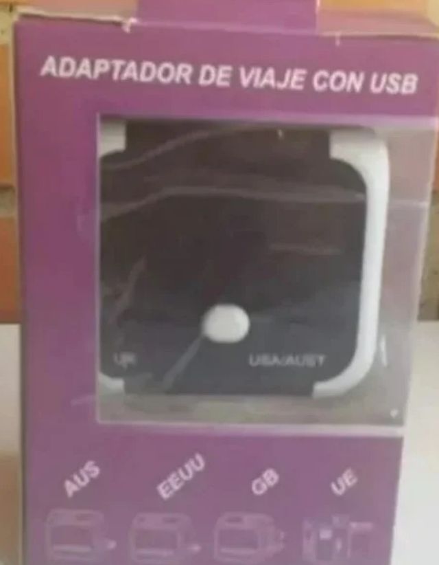 Adaptador de corriente con USB NUEVO