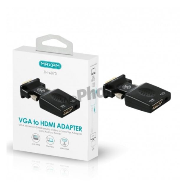 MAXAM-ZH-6070 ADAPTADOR NEGRO