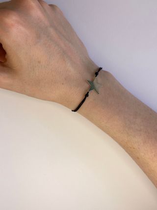 Pulsera de estrella de plata de ley