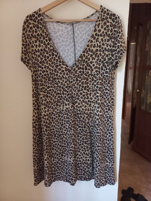 Vestido mini leopardo