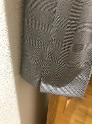 Pantalon de vestir de cuadros gris talla 40
