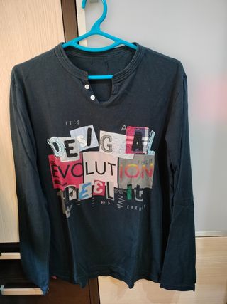 Camiseta manga larga hombre Desigual 