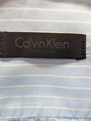 CAMISA AZUL-RAYAS HOMBRE. CALVIN KLEIN