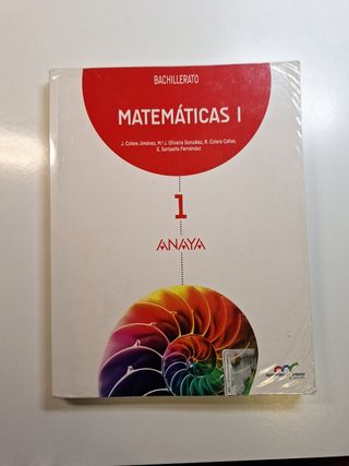 Libro matemáticas 1° bachillerato