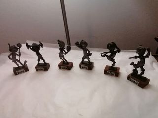 Miniature figure sportive in peltro